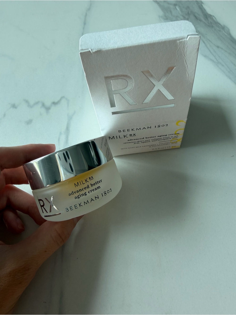 Beekman 1802 Milk RX Advanced Better Aging Cream - White and Silver
